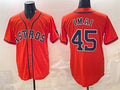 vanessashop Houston Astros #45 Tatsuya Imai Orange  Cool Base Stitched Jersey