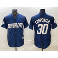 vanessashop Detroit Tigers #30 Kerry Carpenter 2024 Navy  City Connect Cool Base Limited Stitched Jersey