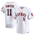 vanessashop Houston Astros #11 Cam Smith White  Home Limited Player Jersey