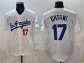 vanessashop Los Angeles Dodgers #17 Shohei Ohtani White  Alternate Stadium Stitched Jersey