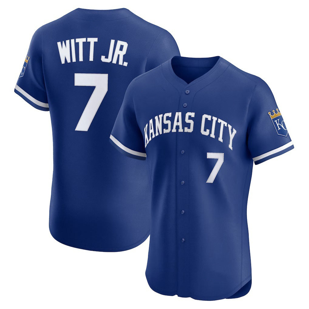 vanessashop Kansas City Royals #7 Bobby Witt Jr. Royal  Alternate 2 Elite Player Jersey
