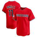 vanessashopCleveland Guardians #11 Jose Ramirez Red  Alternate Limited Stitched Jersey