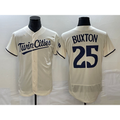 vanessashop Minnesota Twins #25 Byron Buxton 2023 Cream  Flex Base Stitched Jersey