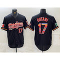 vanessashop Los Angeles Dodgers #17 Shohei Ohtani Black  Mexico Cool Base Stitched Jersey