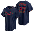 vanessashop Minnesota Twins #27 Ryan Jeffers Navy  Cool Base Stitched Jersey