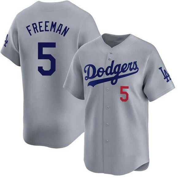 vanessashop Los Angeles Dodgers #5 Freddie Freeman Gray  2025 Limited Stitched Jersey