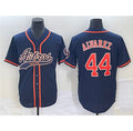 vanessashop Houston Astros #44 Yordan Alvarez Navy  Cool Base Stitched Jersey