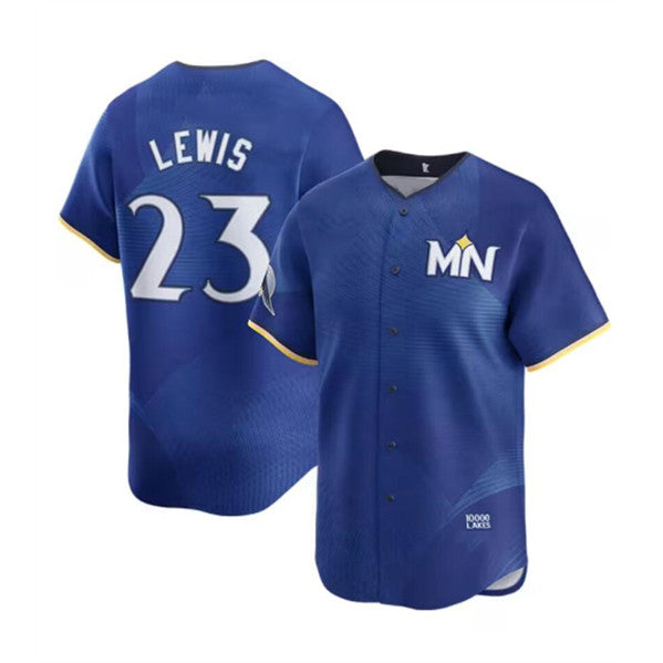 vanessashop Minnesota Twins #23 Royce Lewis Royal  2024 City Connect Limited Stitched Jersey