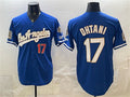 vanessashop Los Angeles Dodgers #17 Shohei Ohtani Royal  2026 Gold Collection 9x & B2B Champs Patch Stitched Jersey