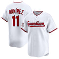 vanessashopCleveland Guardians #11 Jos¨¦ Ram¨ªrez White  Home Limited Player Jersey