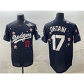 vanessashop Los Angeles Dodgers #17 Shohei Ohtani Black  2025 World Series Patch Tokyo Series Limited Stitched Jersey
