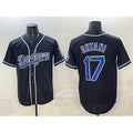 vanessashop Los Angeles Dodgers #17 Shohei Ohtani Black  Fashion Cool Base Stitched Jersey