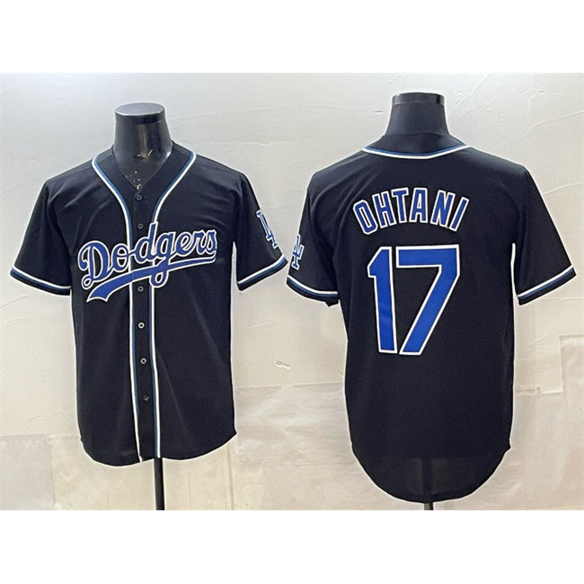 vanessashop Los Angeles Dodgers #17 Shohei Ohtani Black  Fashion Cool Base Stitched Jersey
