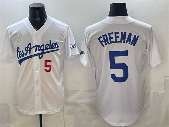 vanessashop Los Angeles Dodgers #5 Freddie Freeman White  Alternate Stadium Stitched Jersey