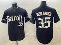 vanessashop Detroit Tigers #35 Justin Verlander 2026 Black  'Motor Gothic Edition' Vapor Premier Limited Stitched Jersey
