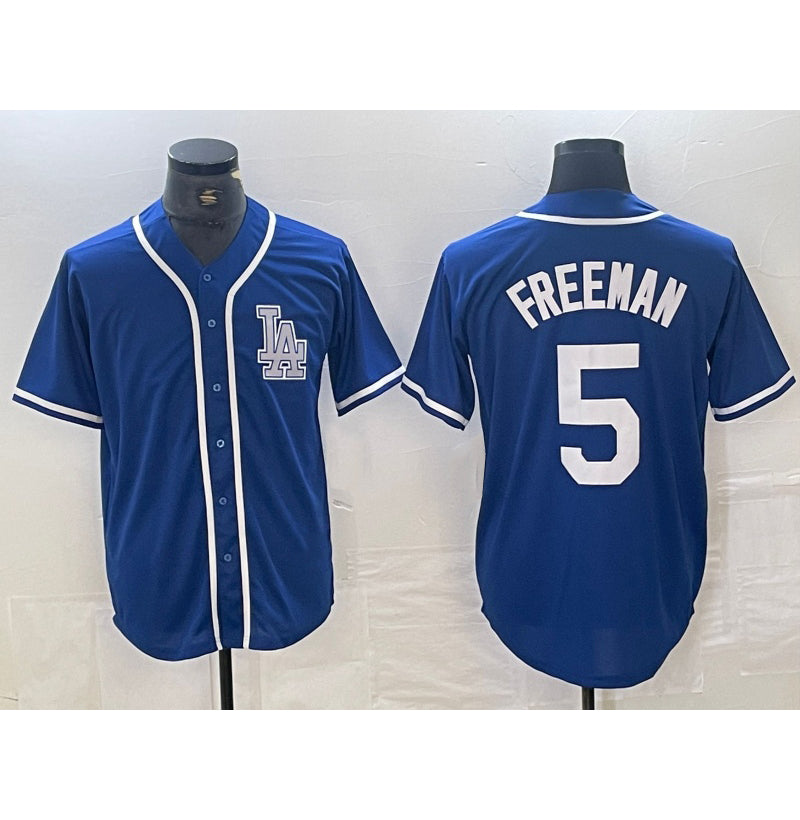 vanessashop Los Angeles Dodgers #5 Freddie Freeman Blue  Cool Base Stitched Jersey