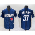 vanessashop Detroit Tigers #31 Riley Greene 2024 Navy  City Connect Cool Base Limited Stitched Jersey