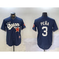 vanessashop Houston Astros #3 Jeremy Pena Black  Cactus Jack Vapor Premier Stitched Jersey