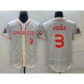 vanessashop Houston Astros #3 Jeremy Pena Number White  2023 City Connect Flex Base Stitched Jersey 3