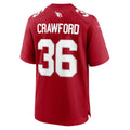 Vanessashop A.Cardinals #36 Kitan Crawford Cardinal Team Game Jersey