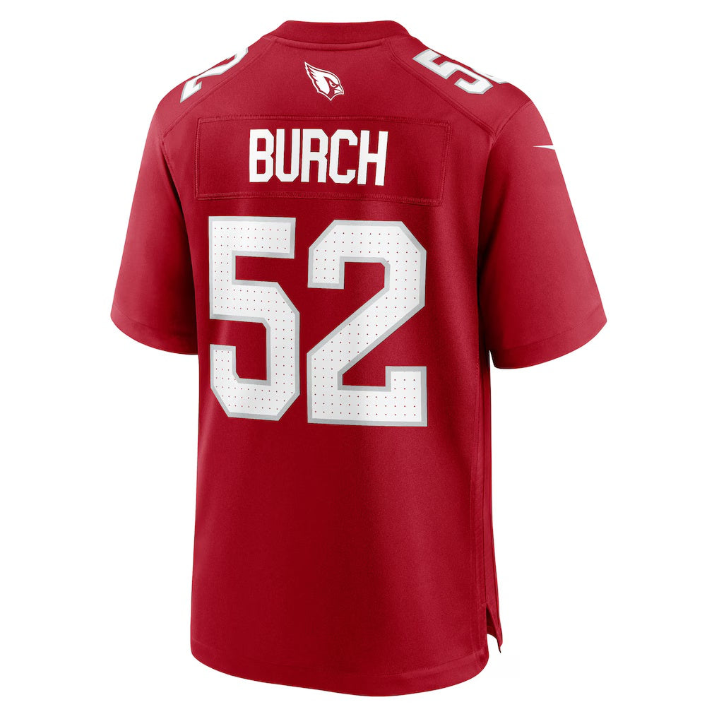 Vanessashop A.Cardinals #52 Jordan Burch Cardinal Team Game Jersey