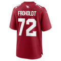 Vanessashop A.Cardinals #72 Hjalte Froholdt Cardinal Team Game Jersey