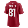 Vanessashop A.Cardinals #81 Travis Vokolek Cardinal Team Game Jersey