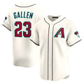 Vanessashop A.Diamondbacks #23 Zac Gallen Player Cream Game Limited Stitched Jerseys
