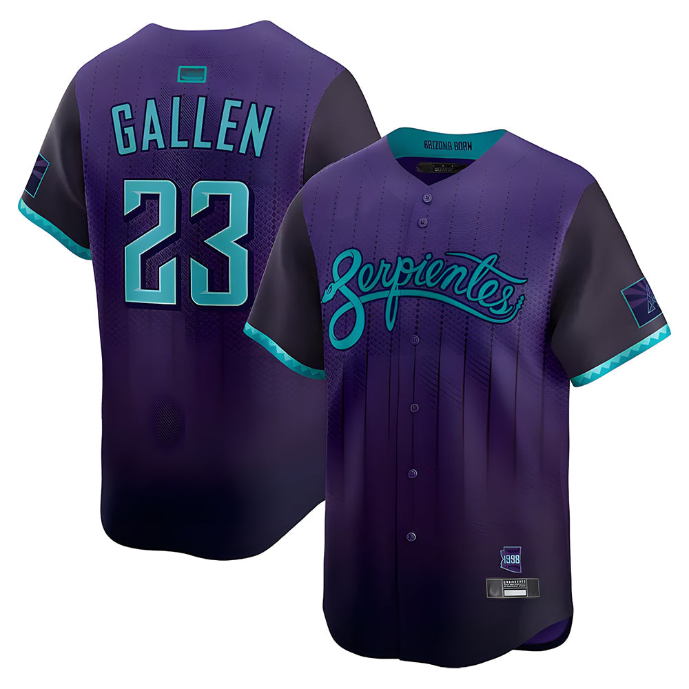 Vanessashop A.Diamondbacks #23 Zac Gallen Player Purple City Connect Limited Vapor Stitched Jerseys