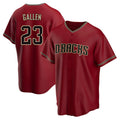 Vanessashop A.Diamondbacks #23 Zac Gallen Player Red Replica Game Stitched Jerseys