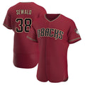 Vanessashop A.Diamondbacks #38 Paul Sewald Player Red Crimson Alternate Stitched Jersey