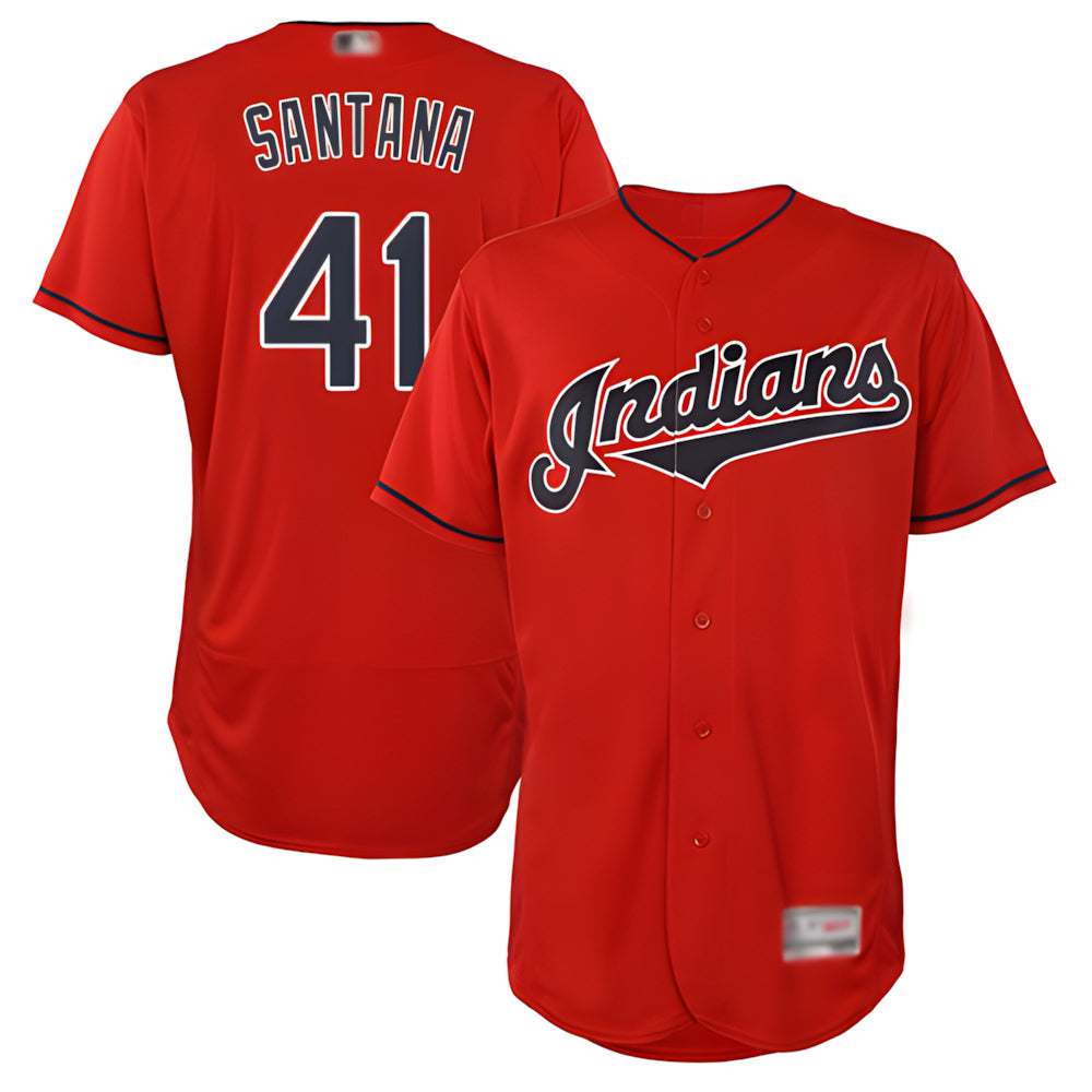 Vanessashop A.Diamondbacks #41 Carlos Santana Player Red game time Stitched Jersey