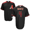 Vanessashop A.Diamondbacks #4 Ketel Marte Player Black Big & Tall Replica Limited Stitched Jerseys