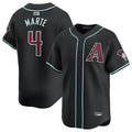 Vanessashop A.Diamondbacks #4 Ketel Marte Player Black Replica Game Stitched Jerseys