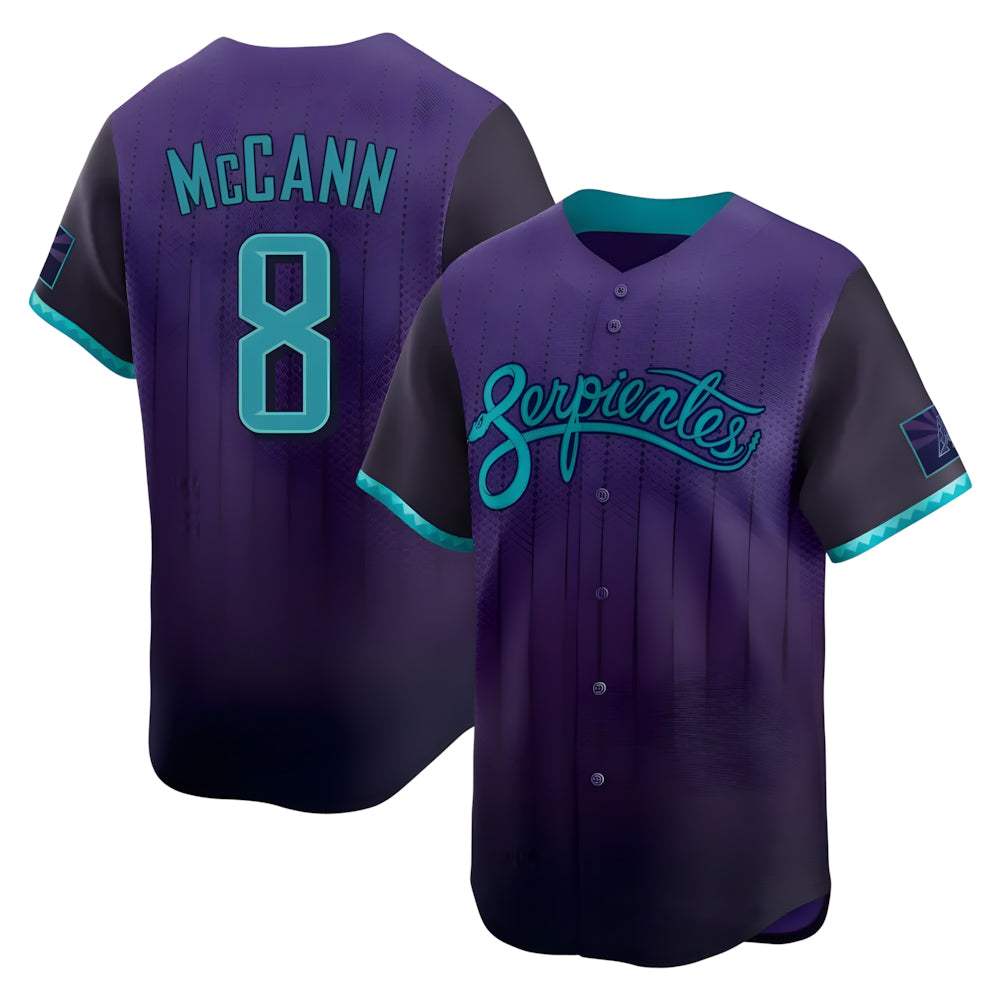 VanessashopA.Diamondbacks #8 James McCann Player Purple Limited 2026 City Connect Stitched Jersey