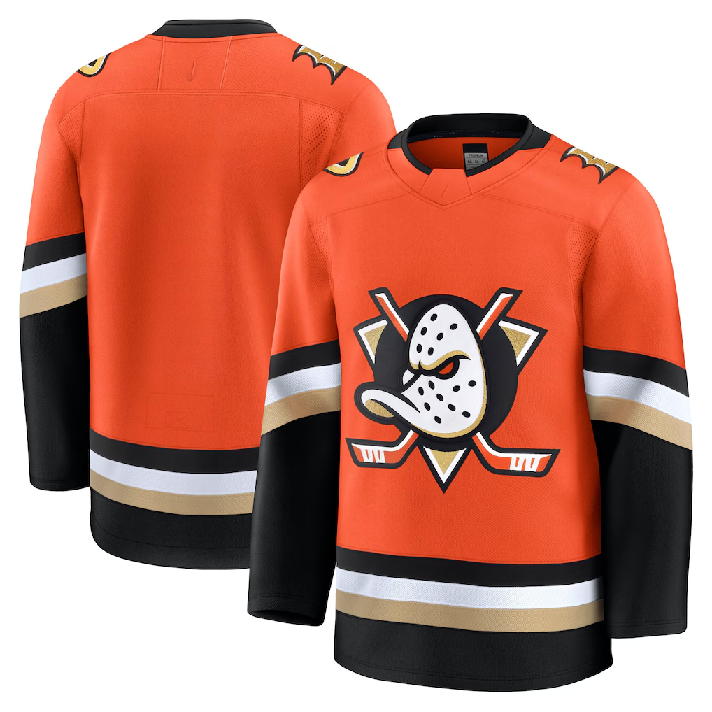 Vanessashop A.Ducks Orange Home Premium Jerseys