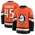 Vanessashop A.Ducks #45 Beckett Sennecke Orange Home Premium Jerseys