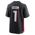 Vanessashop A.Falcons Number #1 Groom Black Game Jersey