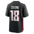 Vanessashop A.Falcons #18 Kirk Cousins Black Game Player Jersey