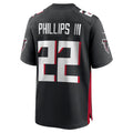 Vanessashop A.Falcons #22 Clark Phillips III Black Team Game Jersey