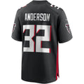 Vanessashop A.Falcons #32 Jamal Anderson Black Game Retired Player Jersey