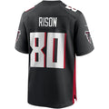 Vanessashop A.Falcons #80 Andre Rison Black Game Retired Player Jersey