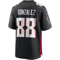 Vanessashop A.Falcons #88 Tony Gonzalez Black Game Retired Player Jersey