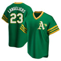 Vanessashop Athletics #23 Shea Langeliers Player Green Replica Cooperstown Collection T shirt Stitched Jerseys