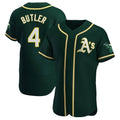 Vanessashop Athletics #4 Lawrence Butler player Green Authentic Alternate Stitched Jersey