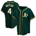 Vanessashop Athletics #4 Lawrence Butler player Green Replica Alternate Stitched Jersey