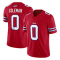 Vanessashop B.Bills #0 Keon Coleman Player Red Vapor F.U.S.E. Jersey Limited Home Game Stitched Jerseys