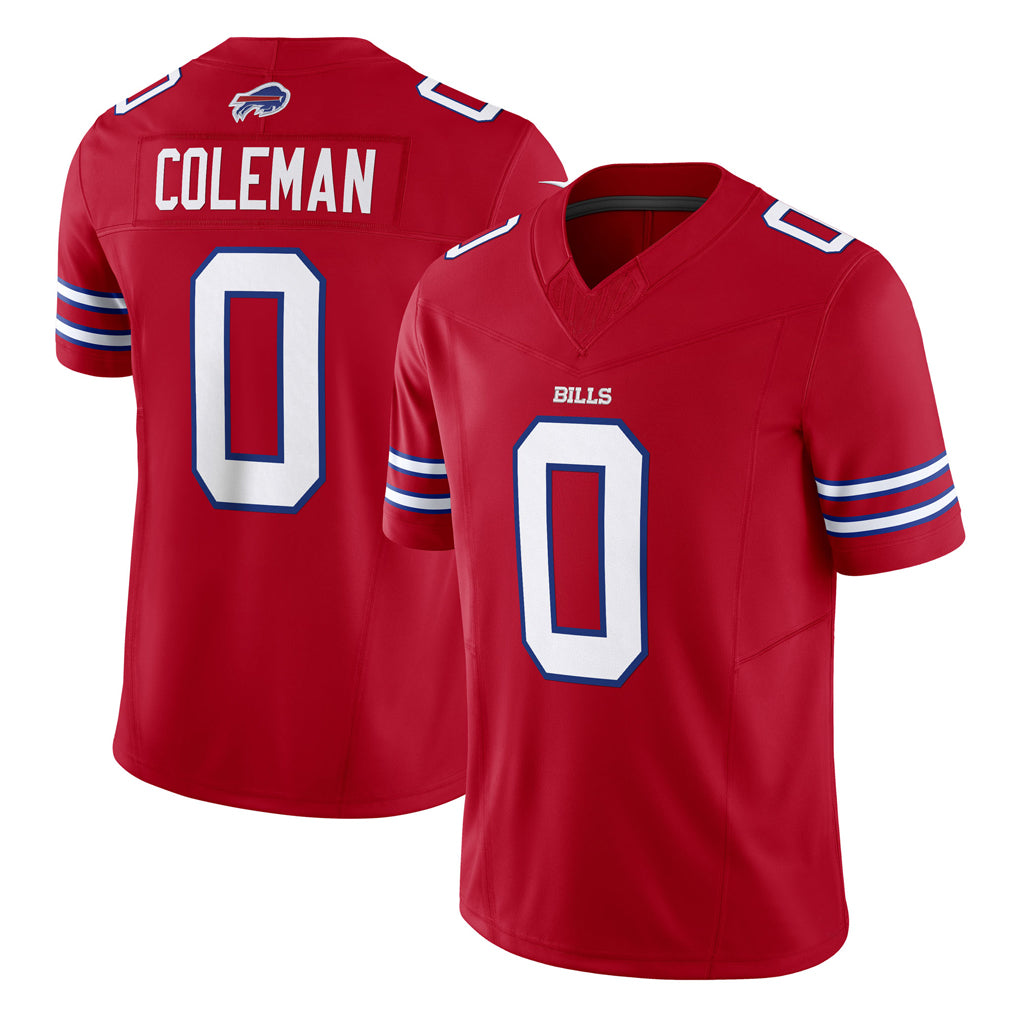 Vanessashop B.Bills #0 Keon Coleman Player Red Vapor F.U.S.E. Jersey Limited Home Game Stitched Jerseys