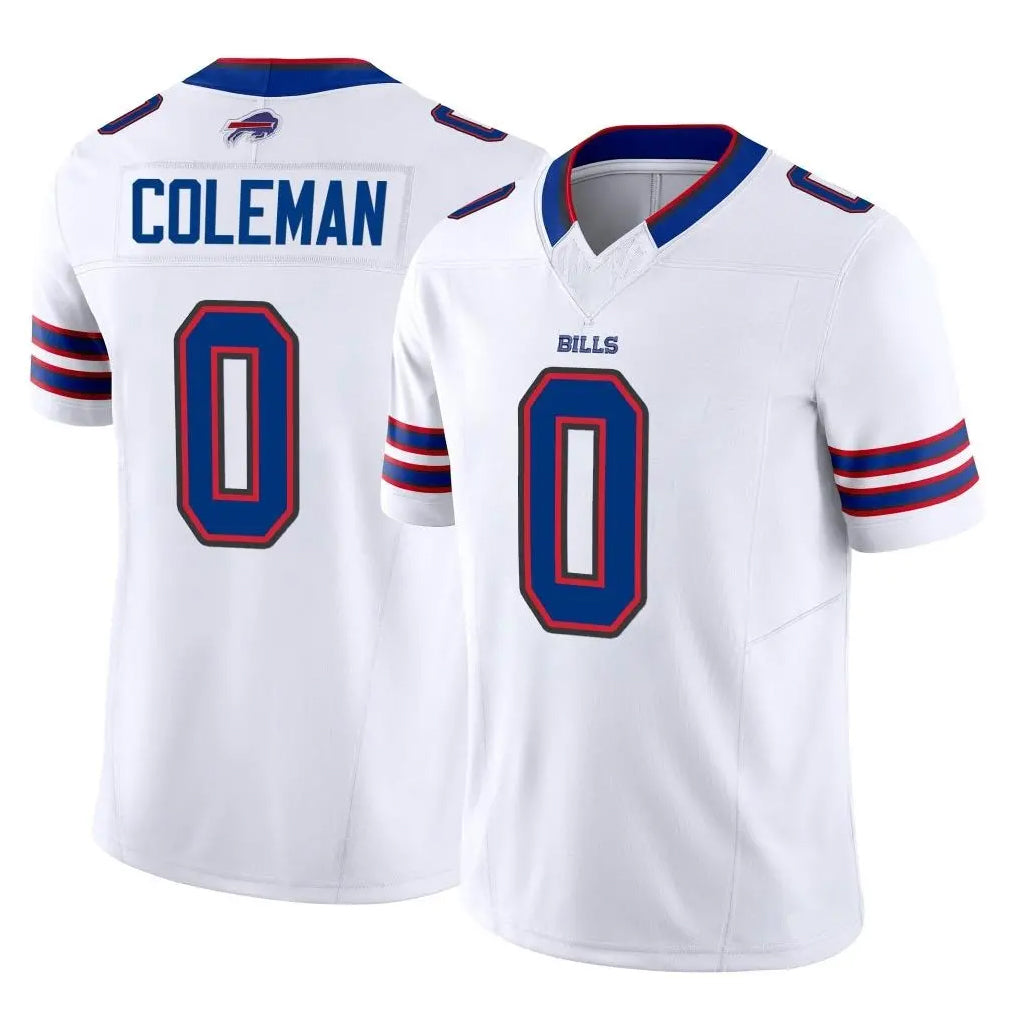 Vanessashop B.Bills #0 Keon Coleman Player White Vapor F.U.S.E. Jersey Limited Home Game Stitched Jerseys