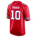 Vanessashop B.Bills #10 Khalil Shakir Player Red Home Game Stitched Jerseys